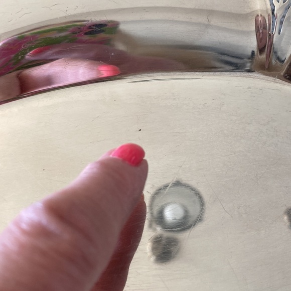 Elegant Vintage Wm Rogers #419 Silver Plated Serving Tray! - Picture 6 of 7